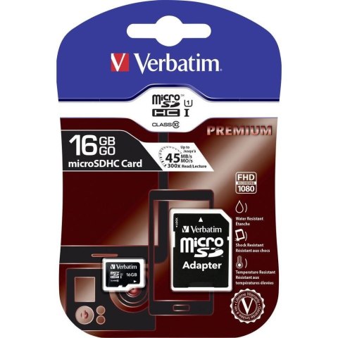 Karta Micro SDHC 16GB Class10 UHS-I + Adapter Karta Micro SDHC 16GB Class10 UHS-I + Adapter