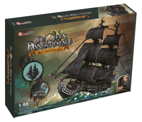 Puzzle 3D Duży zestaw okręt piracki Zemsta Królow Puzzle 3D Duży zestaw okręt piracki Zemsta Królow