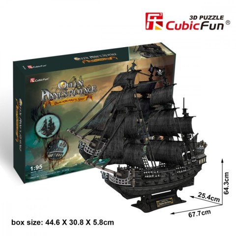 Puzzle 3D Duży zestaw okręt piracki Zemsta Królow Puzzle 3D Duży zestaw okręt piracki Zemsta Królow