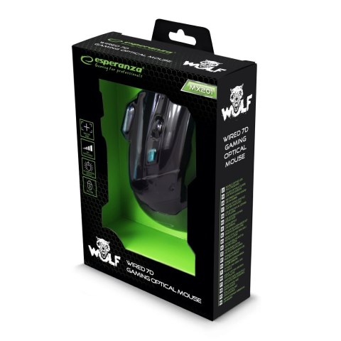 MYSZKA PRZEWODOWA DLA GRACZY 7D OPTYCZNA USB MX201 WOLF NIEBIESKA MYSZKA PRZEWODOWA DLA GRACZY 7D OPTYCZNA USB MX201 WOLF NIEBIESKA