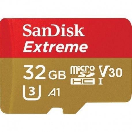 Extreme microSDHC 32GB 100/60 MB/s A1 V30 U3 Extreme microSDHC 32GB 100/60 MB/s A1 V30 U3