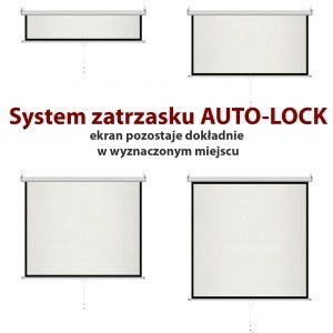 Ekran ręczny półautomat 1:1 118" 213x213cm MS-84 1:1 Ekran ręczny półautomat 1:1 118" 213x213cm MS-84 1:1