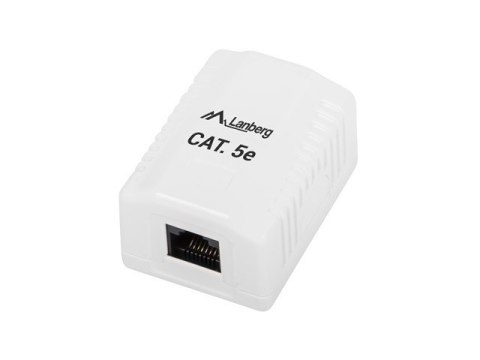 Gniazdo natynkowe RJ45 Kat.5E białe Gniazdo natynkowe RJ45 Kat.5E białe
