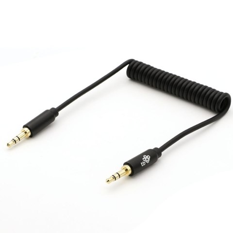 Kabel 3,5mm Mini Jack - 3,5mm Mini Jack M/M 1m spiralny Kabel 3,5mm Mini Jack - 3,5mm Mini Jack M/M 1m spiralny