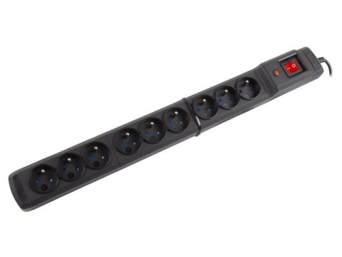 Listwa przeciwprzepięciowa Multi M9 1.5m czarna (9 gniazd) Listwa przeciwprzepięciowa Multi M9 1.5m czarna (9 gniazd)