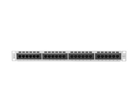 Patch Panel 24 Port 1U Kat.6 szary Patch Panel 24 Port 1U Kat.6 szary