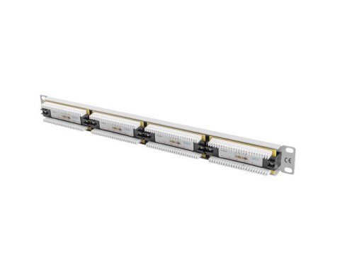 Patch Panel 24 Port 1U Kat.6 szary Patch Panel 24 Port 1U Kat.6 szary