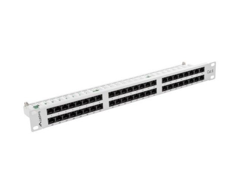 Patch Panel 48 Port 1U Kat.6 szary Patch Panel 48 Port 1U Kat.6 szary
