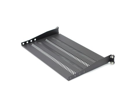 Półka do szaf 250mm 19" 483x250mm 1U czarna Półka do szaf 250mm 19" 483x250mm 1U czarna