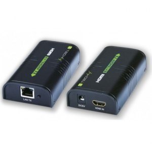 Extender/splitter HDMI po skrętce Cat.5e/6/6a/7 do 120m, over IP, czarny Extender/splitter HDMI po skrętce Cat.5e/6/6a/7 do 120m, over IP, czarny