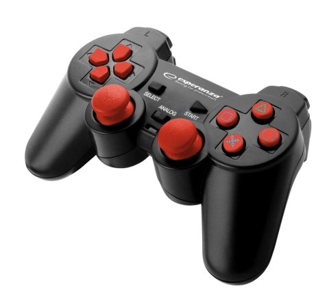 GAMEPAD PS3/PC USB TROOPER CZARNO/CZERWONY GAMEPAD PS3/PC USB TROOPER CZARNO/CZERWONY