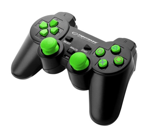 GAMEPAD PS3/PC USB TROOPER CZARNO/ZIELONY GAMEPAD PS3/PC USB TROOPER CZARNO/ZIELONY
