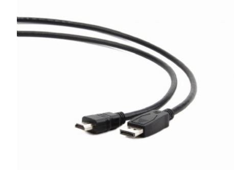 Kabel DisplayPort do HDMI męski czarny 5m Kabel DisplayPort do HDMI męski czarny 5m