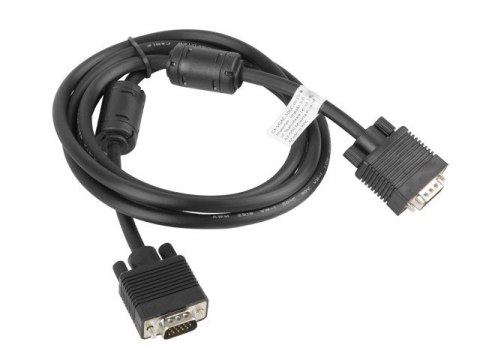 Kabel VGA Ferryt 1.8M M/M Ekran czarny Kabel VGA Ferryt 1.8M M/M Ekran czarny
