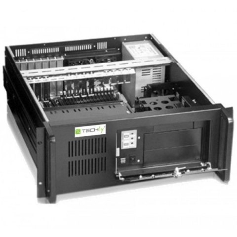 Obudowa PC ATX Rack 19 cali 4U, czarna Obudowa PC ATX Rack 19 cali 4U, czarna