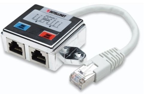 Rozdzielacz RJ45x2 ekranowany Rozdzielacz RJ45x2 ekranowany