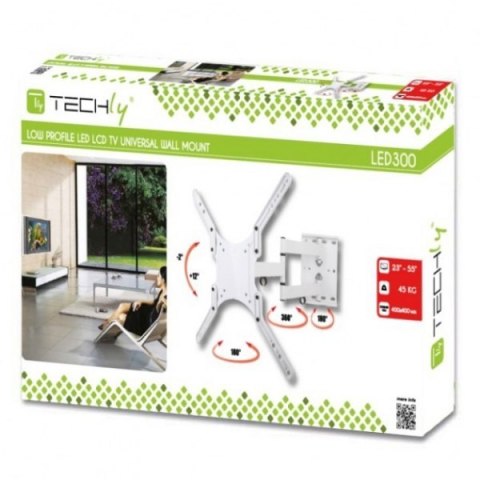 Uchwyt ścienny LCD/LED 23-55cali regulowany biały Uchwyt ścienny LCD/LED 23-55cali regulowany biały