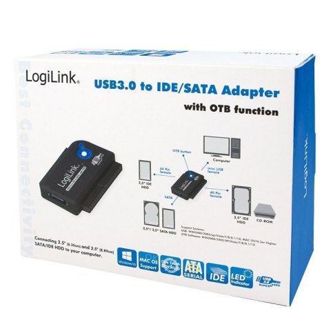 Adapter USB 3.0 do IDE/ SATA z funkcja OTB Adapter USB 3.0 do IDE/ SATA z funkcja OTB