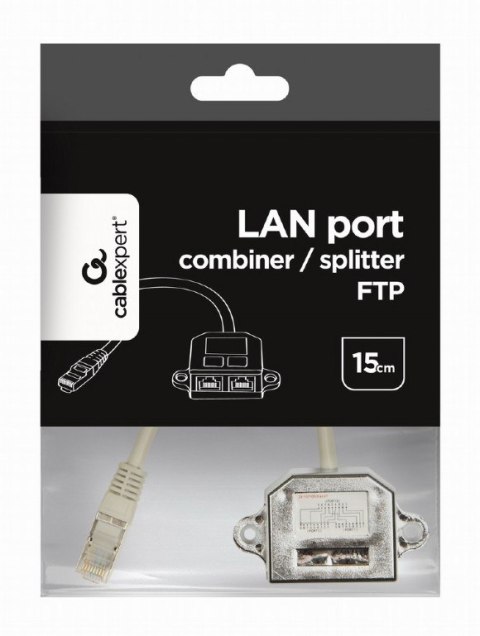 Adapter rozdzielacz LAN RJ-45/2XRJ-45 FTP Adapter rozdzielacz LAN RJ-45/2XRJ-45 FTP