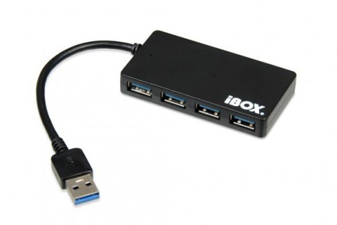 Hub USB 3.0 4-porty, slim IUH3F56 Czarny Hub USB 3.0 4-porty, slim IUH3F56 Czarny