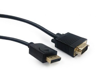 Kabel DisplayPort VGA 1.8m czarny Kabel DisplayPort VGA 1.8m czarny