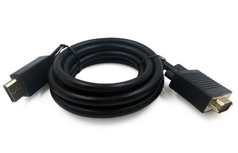 Kabel DisplayPort VGA 1.8m czarny Kabel DisplayPort VGA 1.8m czarny