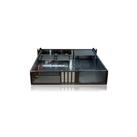 Kompaktowa obudowa PC ATX Rack 19cali 2U czarna Kompaktowa obudowa PC ATX Rack 19cali 2U czarna