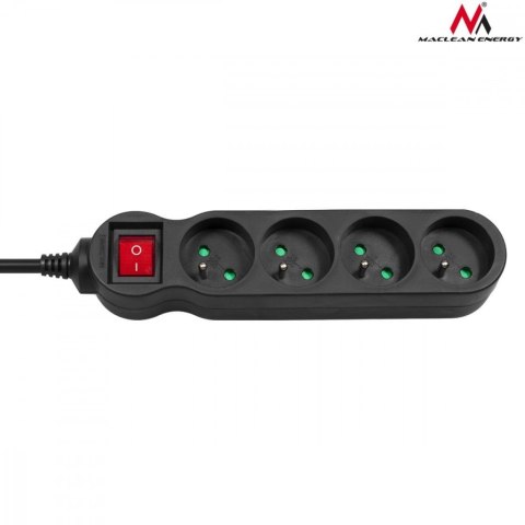 Listwa zasilająca 4g 1,4m MCE180 2300W czarna Listwa zasilająca 4g 1,4m MCE180 2300W czarna