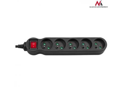 Listwa zasilająca 5g 3m MCE184 2300W Czarna Listwa zasilająca 5g 3m MCE184 2300W Czarna