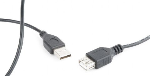 Przedłużacz kabla USB 2.0 AM-AFI 0.75m czarny Przedłużacz kabla USB 2.0 AM-AFI 0.75m czarny