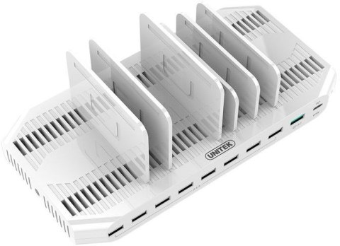 Stacja ładująca 10 x USB 160 W, QC3.0, USB-C, Y-2190 Stacja ładująca 10 x USB 160 W, QC3.0, USB-C, Y-2190