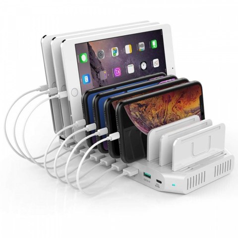 Stacja ładująca 10 x USB 160 W, QC3.0, USB-C, Y-2190 Stacja ładująca 10 x USB 160 W, QC3.0, USB-C, Y-2190