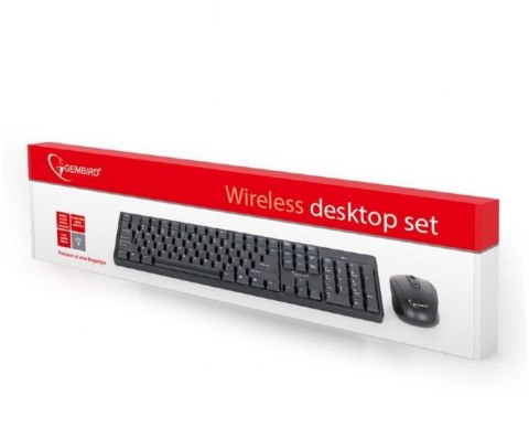 Zestaw klawiatura + mysz czarny, bezprzewodowy Zestaw klawiatura + mysz czarny, bezprzewodowy