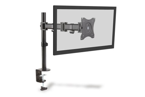 Stojak biurkowy pojedycz z zaciskiem, 1xLCD, max. 27'', max. 8kg, uchylno-obrotowy 360 (PIVOT) Stojak biurkowy pojedycz z zaciskiem, 1xLCD, max. 27'', max. 8kg, uchylno-obrotowy 360 (PIVOT)