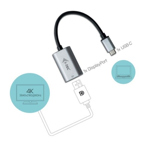 Adapter USB-C 3.1 Display Port 60 Hz Metal Adapter USB-C 3.1 Display Port 60 Hz Metal