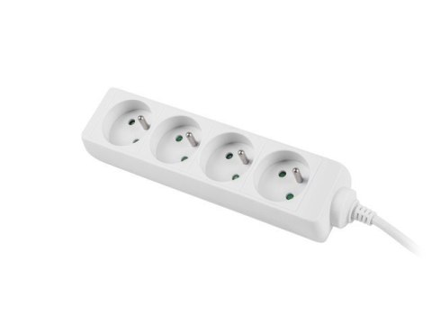 Listwa zasilająca 1,5m, biała, 4 gniazda, kabel wykonany z pełnej miedzi Listwa zasilająca 1,5m, biała, 4 gniazda, kabel wykonany z pełnej miedzi