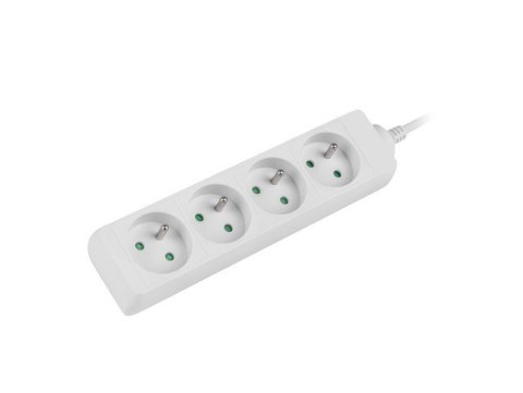 Listwa zasilająca 1,5m, biała, 4 gniazda, kabel wykonany z pełnej miedzi Listwa zasilająca 1,5m, biała, 4 gniazda, kabel wykonany z pełnej miedzi
