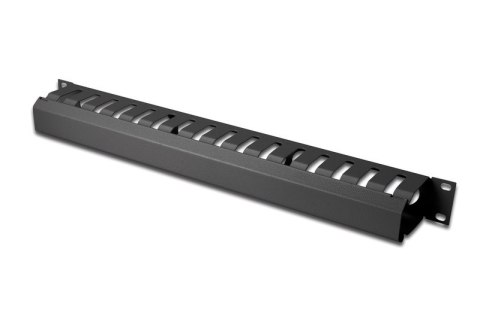 Organizator kablowy 19 cali 1U dukt W/40xG/70 czarny (RAL 9005) Organizator kablowy 19 cali 1U dukt W/40xG/70 czarny (RAL 9005)
