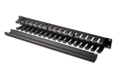 Organizator kablowy 19 cali 1U dukt W/40xG/70 czarny (RAL 9005) Organizator kablowy 19 cali 1U dukt W/40xG/70 czarny (RAL 9005)
