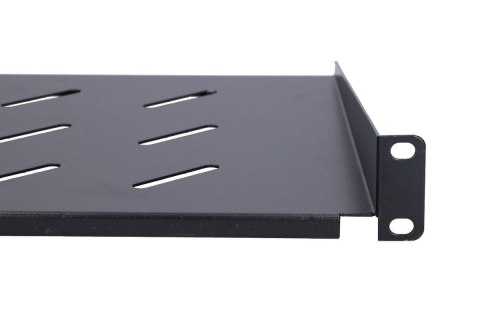 Półka rack 1U do szaf wiszących czarna 25 cm Półka rack 1U do szaf wiszących czarna 25 cm