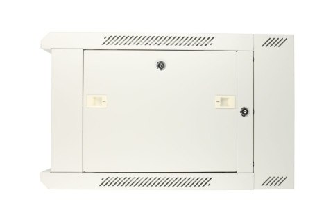 Szafka wisząca rack 6U 600x600 szara dwusekcyjna