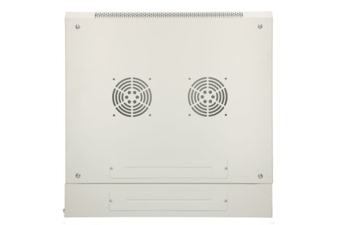 Szafka wisząca rack 6U 600x600 szara dwusekcyjna