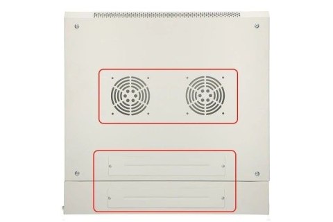 Szafka wisząca rack 6U 600x600 szara dwusekcyjna
