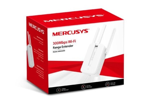 Wzmacniacz sygnału Mercusys MW300RE Repeater WiFi N300 Wzmacniacz sygnału Mercusys MW300RE Repeater WiFi N300