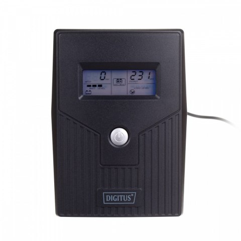 Zasilacz awaryjny UPS Line-Ineractive LCD, 600VA/360W, 1x12V/7Ah, AVR, 2xSCHUKO, USB, RJ11 Zasilacz awaryjny UPS Line-Ineractive LCD, 600VA/360W, 1x12V/7Ah, AVR, 2xSCHUKO, USB, RJ11