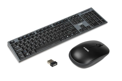 Zestaw bezprzewodowa klawiatura + mysz IKMS606W czarny Zestaw bezprzewodowa klawiatura + mysz IKMS606W czarny