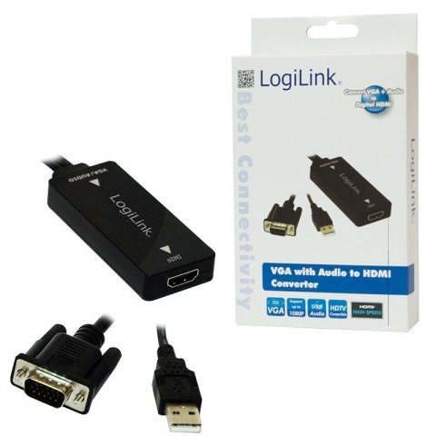 Konwerter VGA do HDMI z audio Konwerter VGA do HDMI z audio