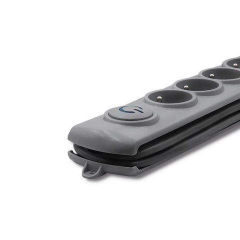 Listwa antyprzepięciowa | Quick Switch | 4 gniazda | 2,5m | szara Listwa antyprzepięciowa | Quick Switch | 4 gniazda | 2,5m | szara