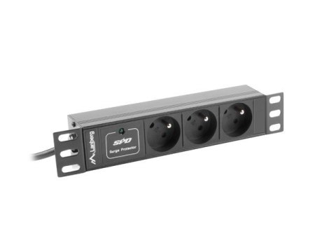 Listwa zasilająca Rack PDU 10 cali 1U 3x 230V PL 2m 10A czarna C14 Listwa zasilająca Rack PDU 10 cali 1U 3x 230V PL 2m 10A czarna C14