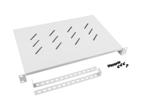 Półka do szaf 19 600mm 1U 483x300mm szara Półka do szaf 19 600mm 1U 483x300mm szara